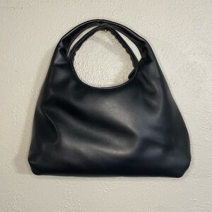 Small black hand bag.